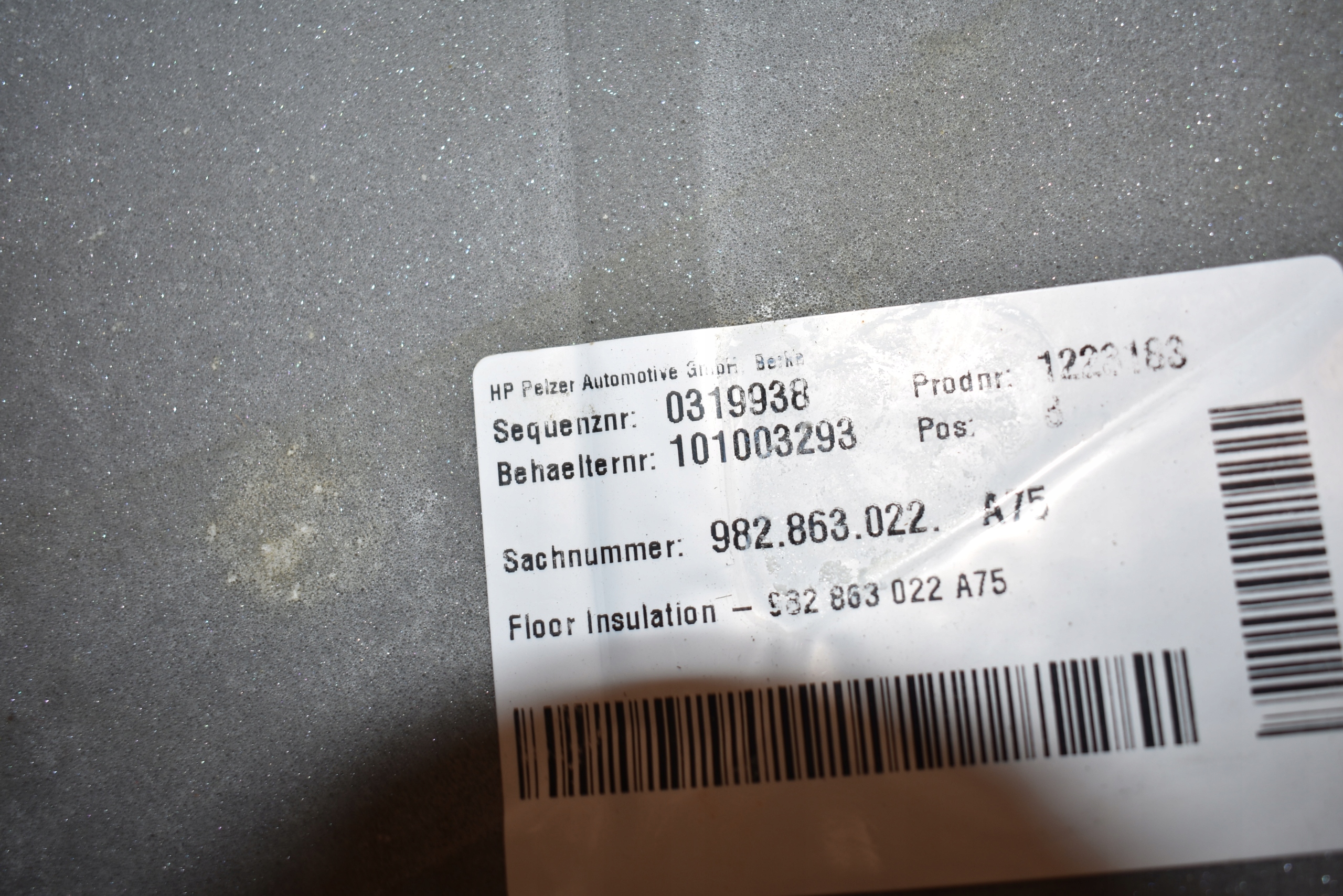 IDEALNA mats carpet rear part rear PORSCHE 981 982 1