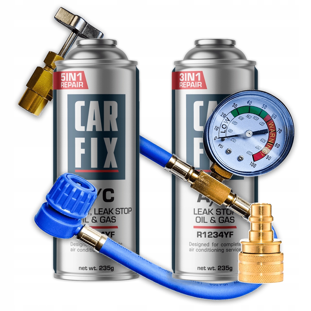 Carfix – 2x Plyn Do Klimatizace R1234YF Faktor Kabel Adaptér