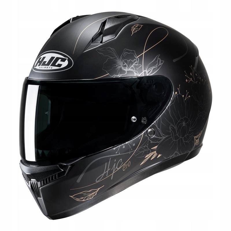 Motocyklová prilba Hjc C10 Epik čierna/zlatá Darčeky