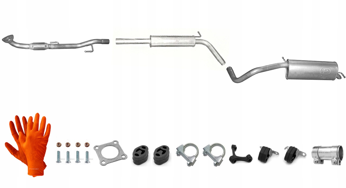 Škoda Fabia 1.6 77 kW (2007-3/2010) Hatchback Výfukový Systém