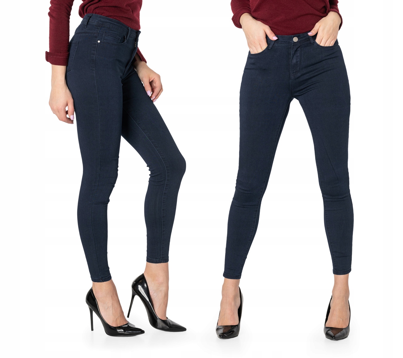 

Spodnie Jeansy Rurki Damskie ze Streczem 193-8 M