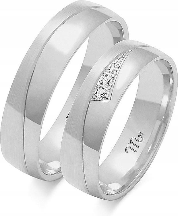 Prsteny pro pár ze zlata svatební 585, 8 9 10, moderní model gravírování