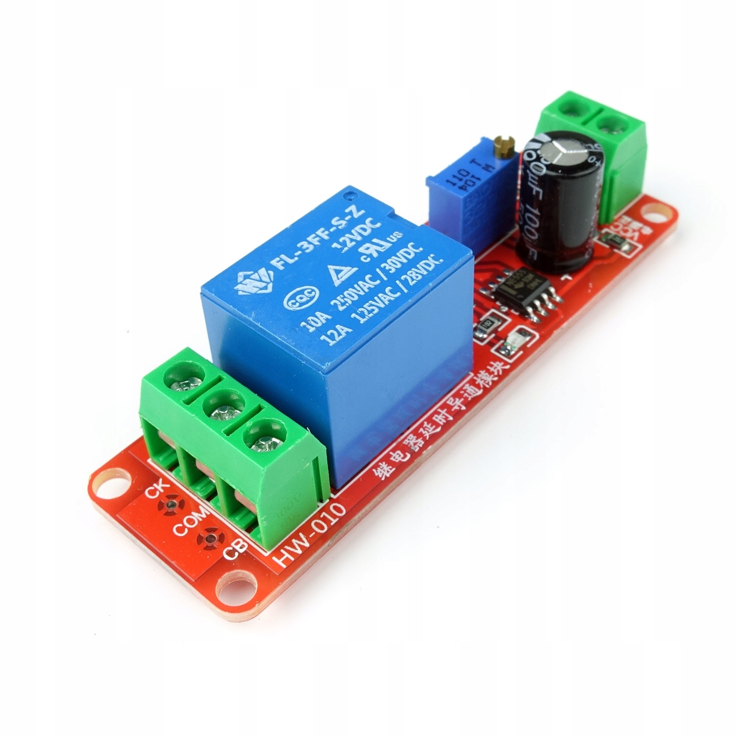 Moduł opóźniacz czasowy z przekaźnikiem NE555 12V z timerem Marka Elektroweb