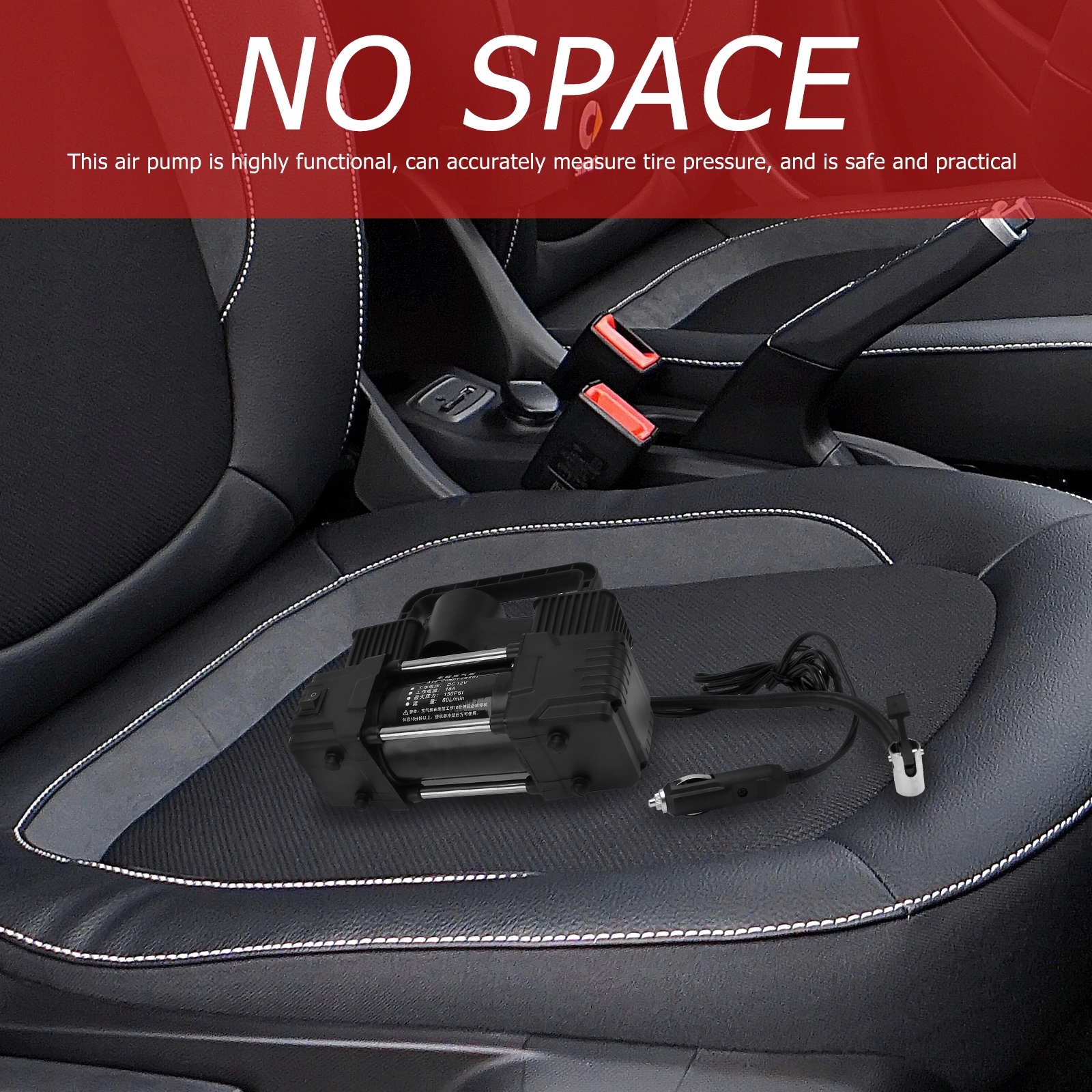 Cyfrowa pompa powietrza do opon samochodowych Marka inna