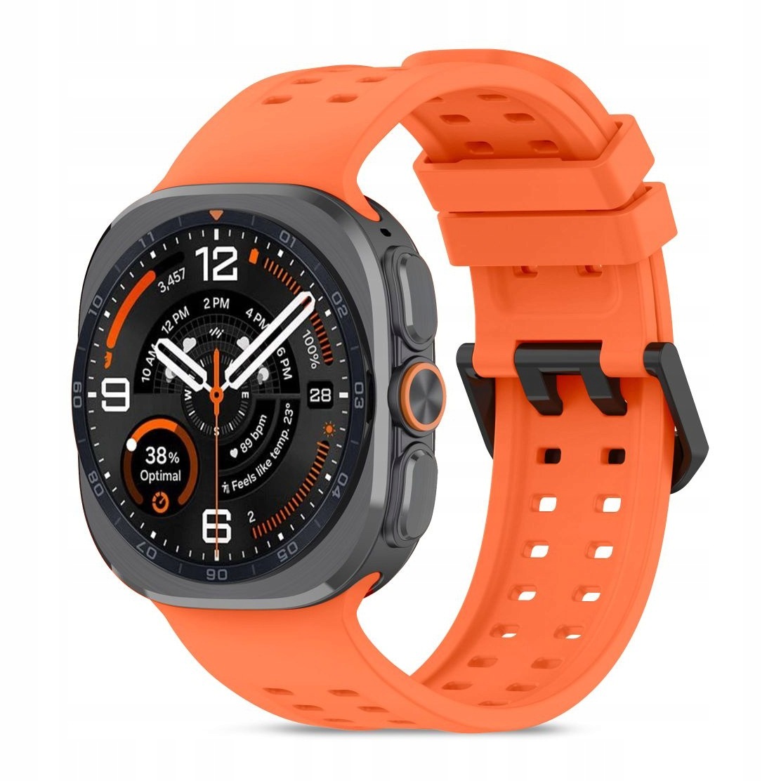 Pasek do Samsung Watch Ultra 1 2 Tech-Protect Silicone Air pomarańczowy