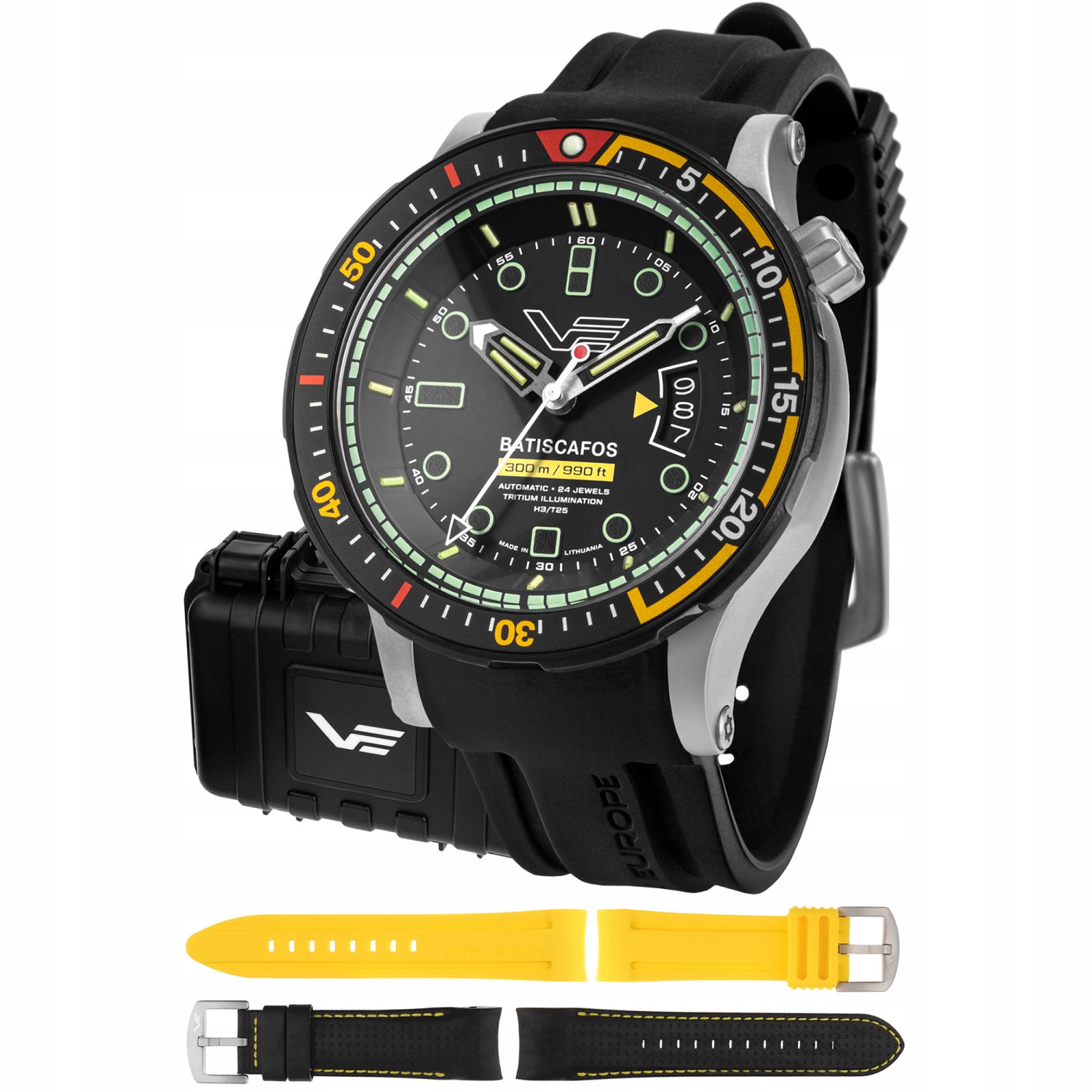 Pánské Hodinky Vostok Europe NH35A-511E767SB s černým řemínkem