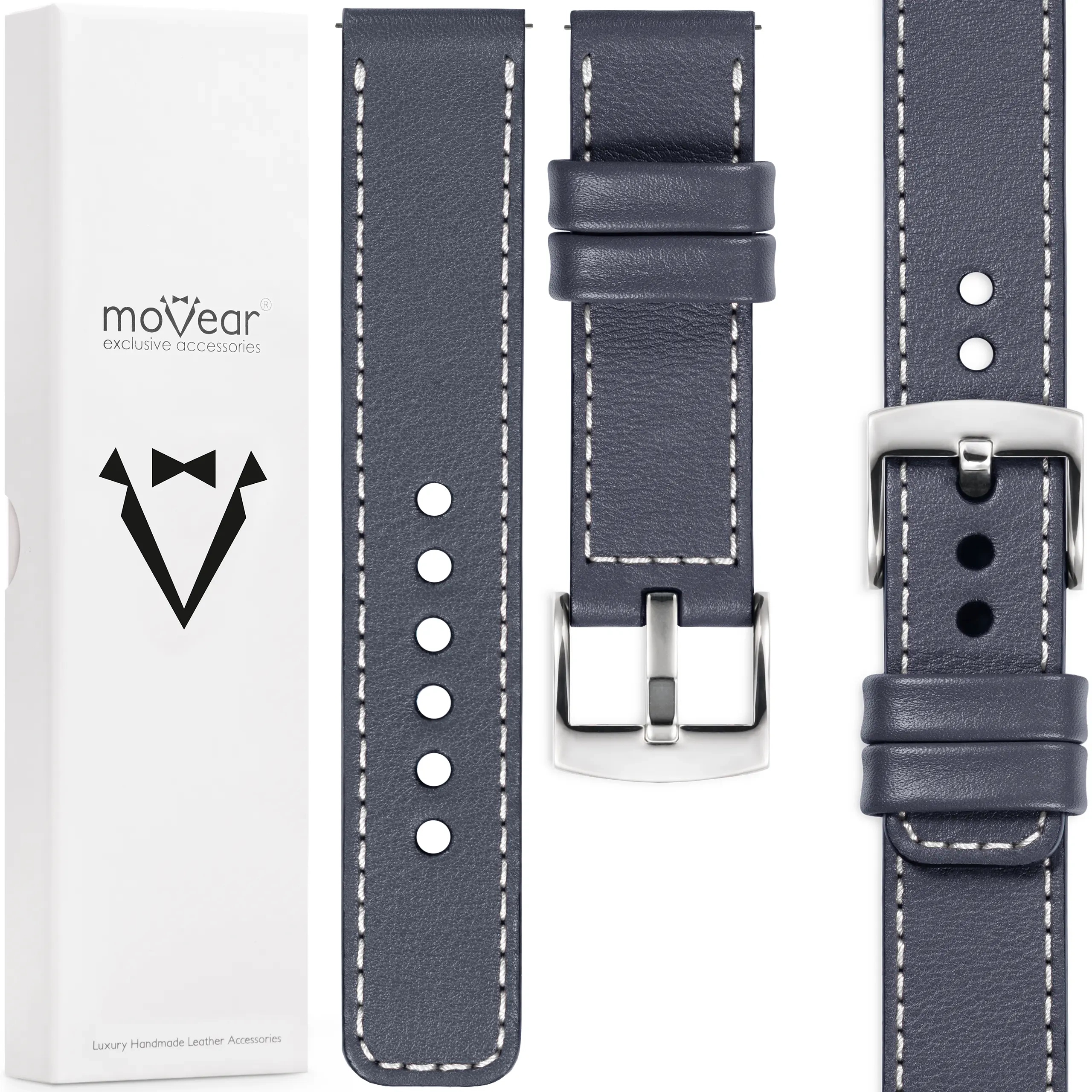 Kožený řemínek 18 mm pro Huawei Watch Gt 5 4/5 Pro 42/41 Exkluzivní Movear