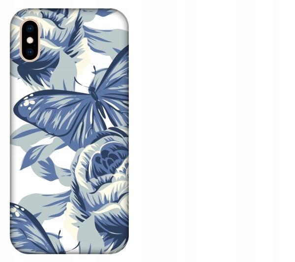

Etui pokrowiec iPhone Xs Max Floral kwiaty motyl