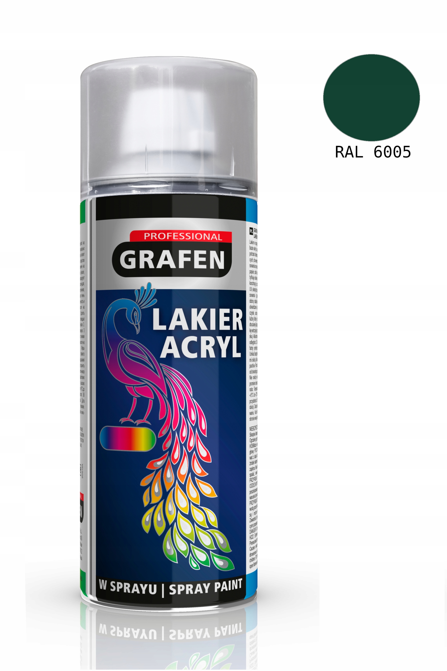 

Lakier Akrylowy Zielony Mech Spray 400ML Ral 6005