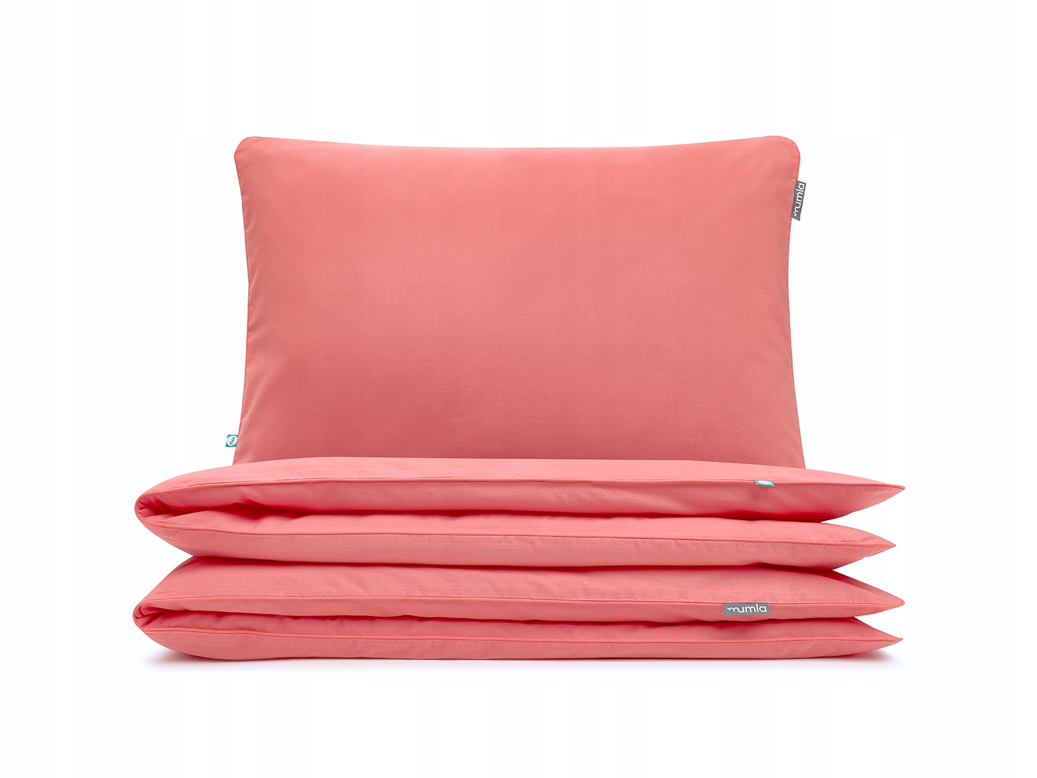 Posteľná Bielizeň Basic Koralová 160 x 200 cm 2 x 80 x 70 cm Mumla