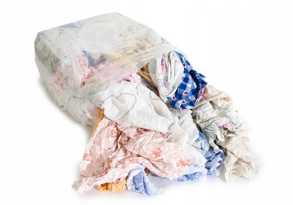 CZYŚCIWO BAWEŁNIANE CIĘTE JASNE SZMATKI SZMATY CZYSCIWO 10KG NETTO Waga 10 kg