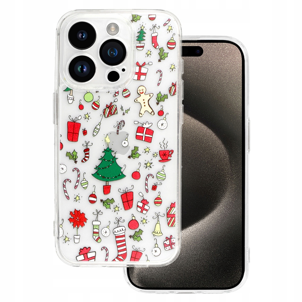 Pokrowiec świąteczny Christmas Clear Case do iPhone 16 Plus etui