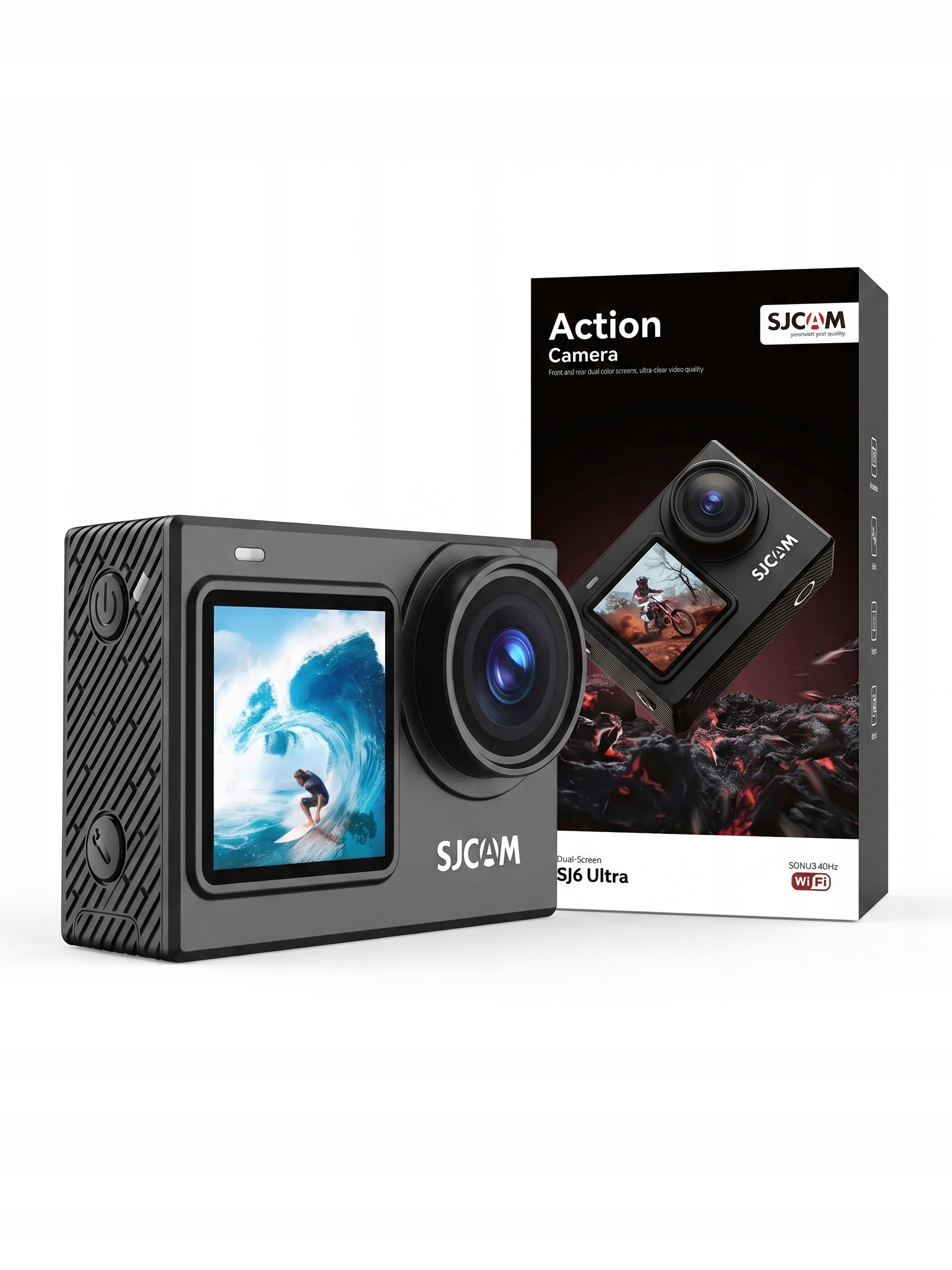 Športová kamera Sjcam SJ6 Ultra 4K Dual Screen WiFi vodotesná Doplnky