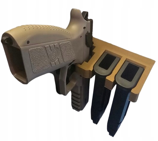 Uchwyt wieszak magnetyczny na pistolet i 2 magazynki do szafy S1 Cz P07 P09