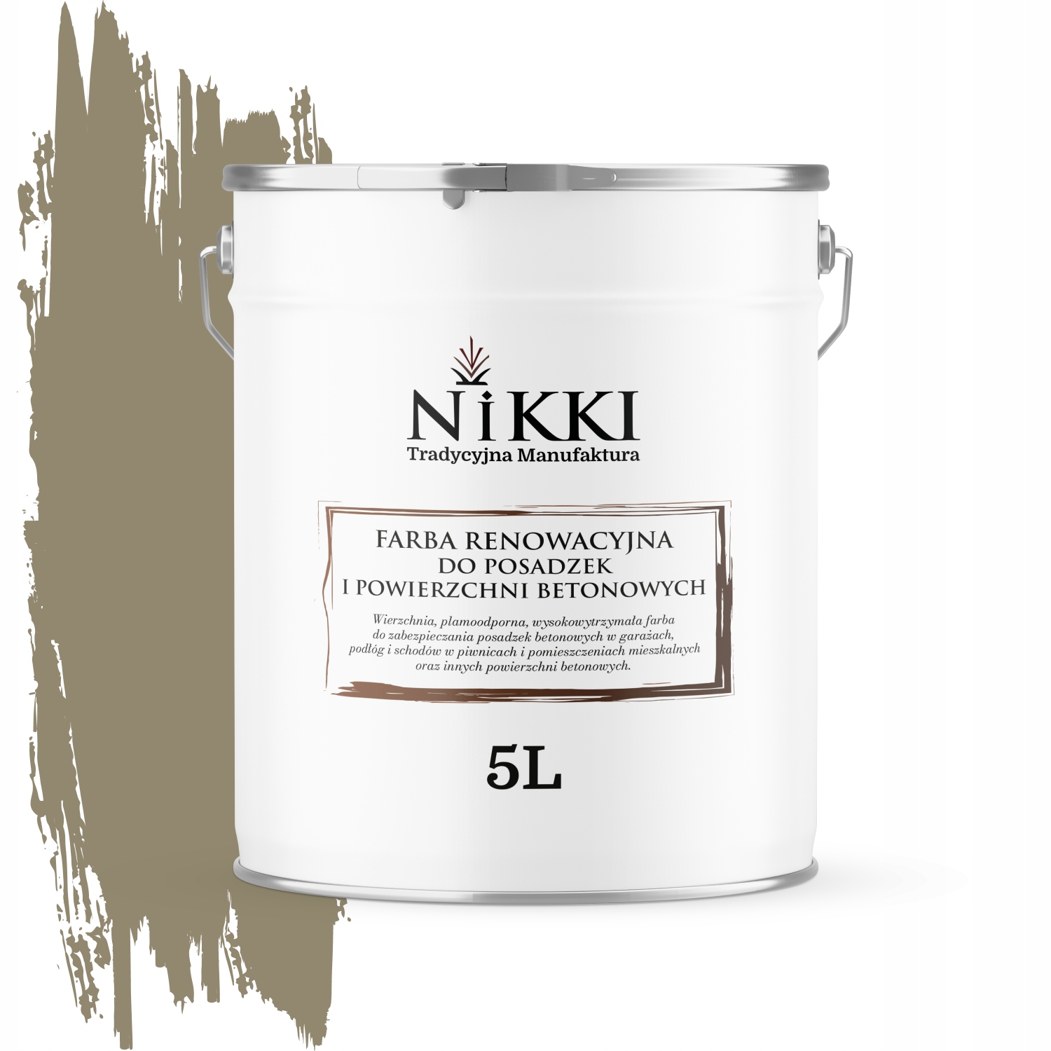 Farba Na Renováciu Betónových Podláh 5 L Šedá Žltá RAL7034 Polomatná