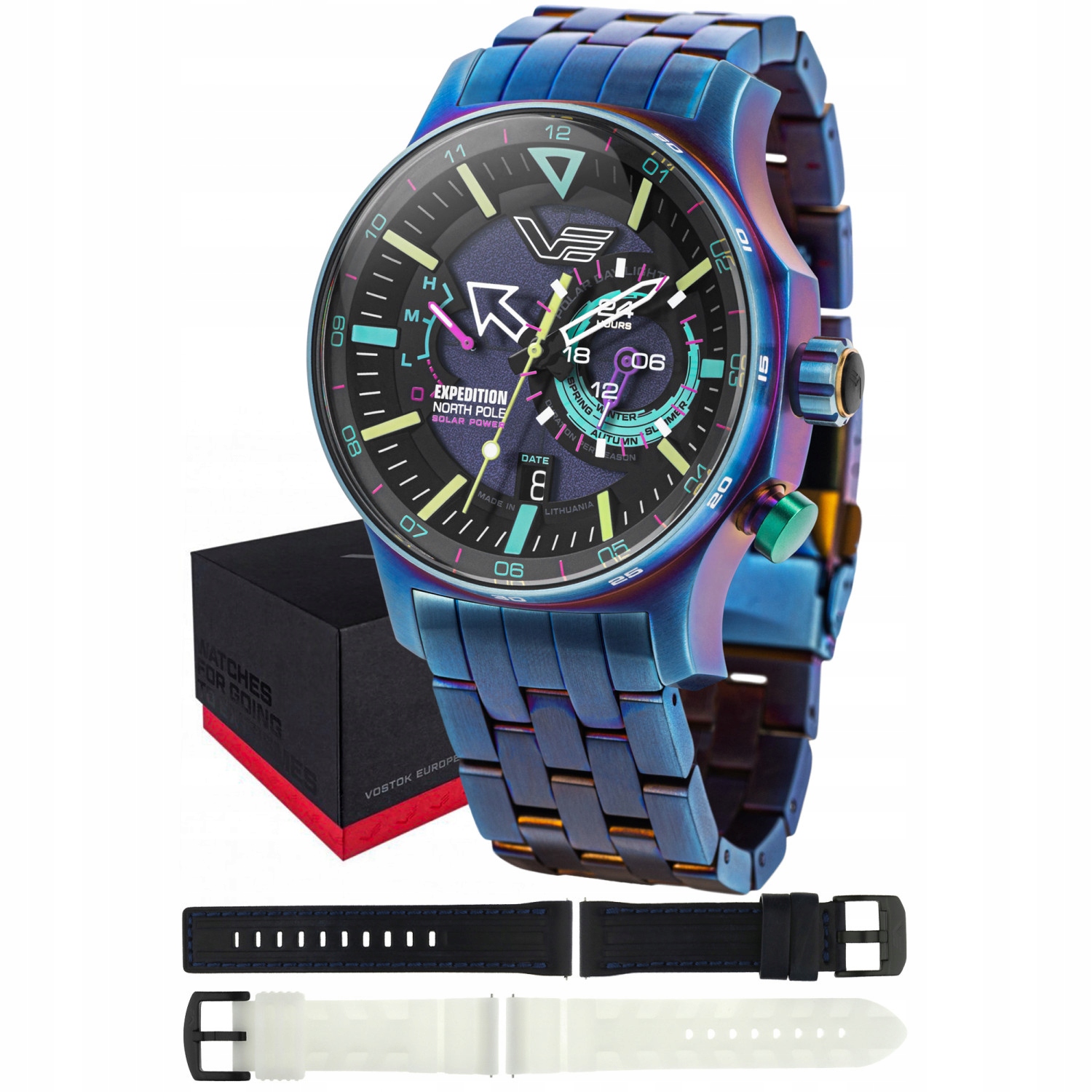 Pánské Hodinky Vostok Europe VS57-595D737B modrý náramek