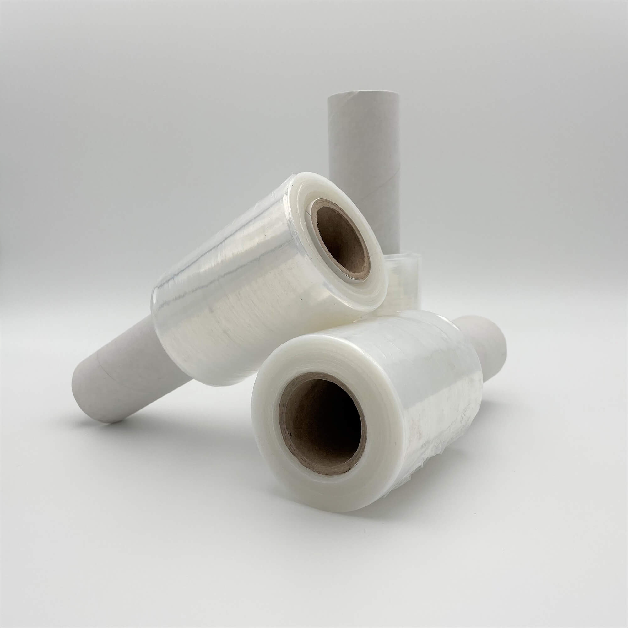 Folia PE Stretch z rączką Handy wrap 10cm + 10cm Waga netto folii 0.3 kg