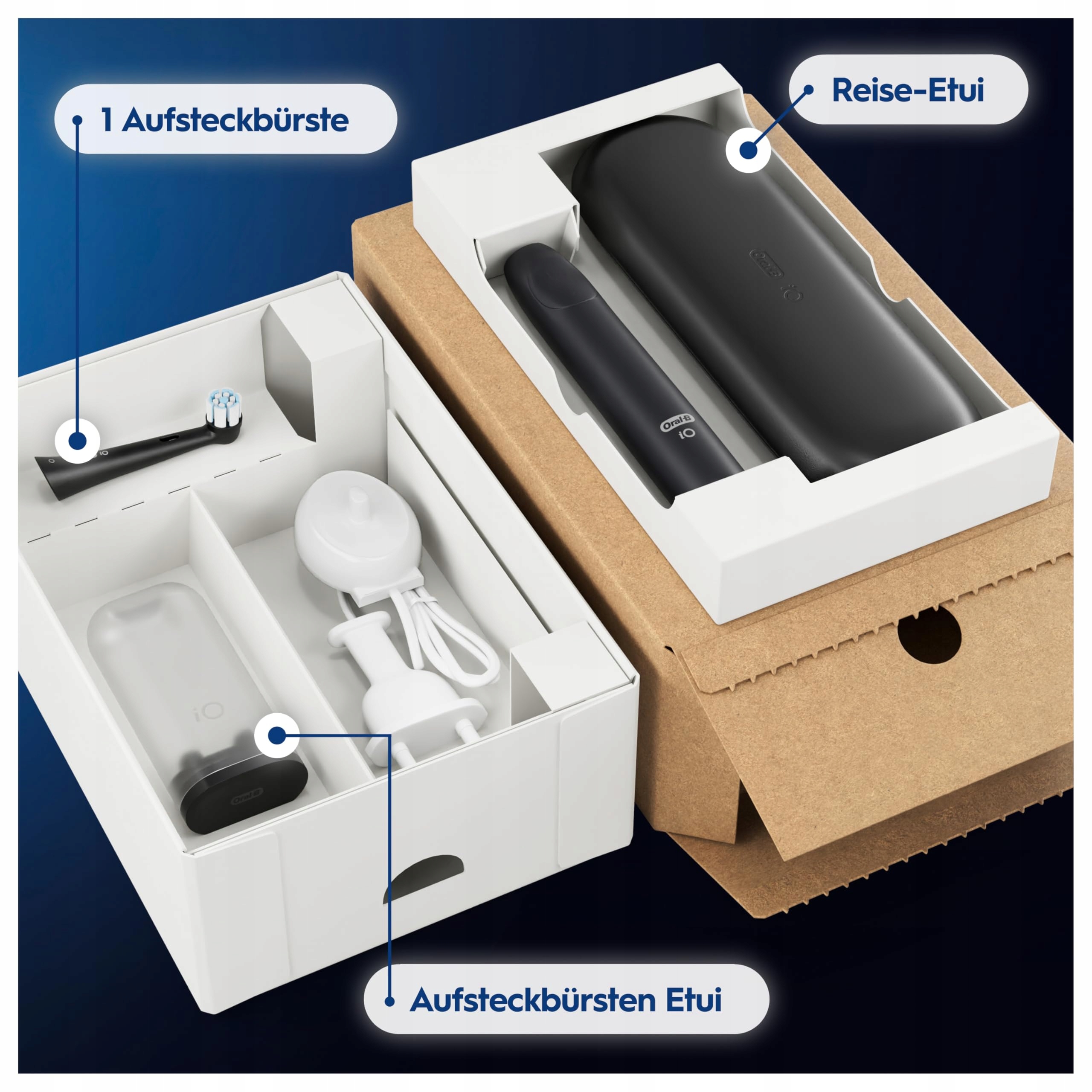 ORAL-B IO Series 2 Szczoteczka Elektryczna Czarna 3 Tryby Etui Podróżne — miniatura 7