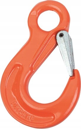 Přepravní hák s uchem a pojistkou, nosnost 1400 kg