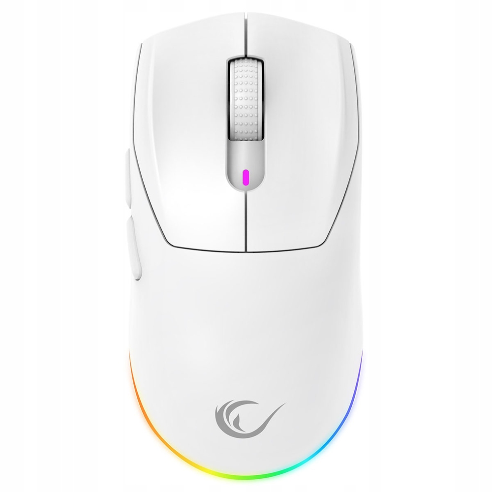 Rampage Prote M5 Pro bezdrátová myš 26000 Dpi Rgb Led 1K Hz bílá