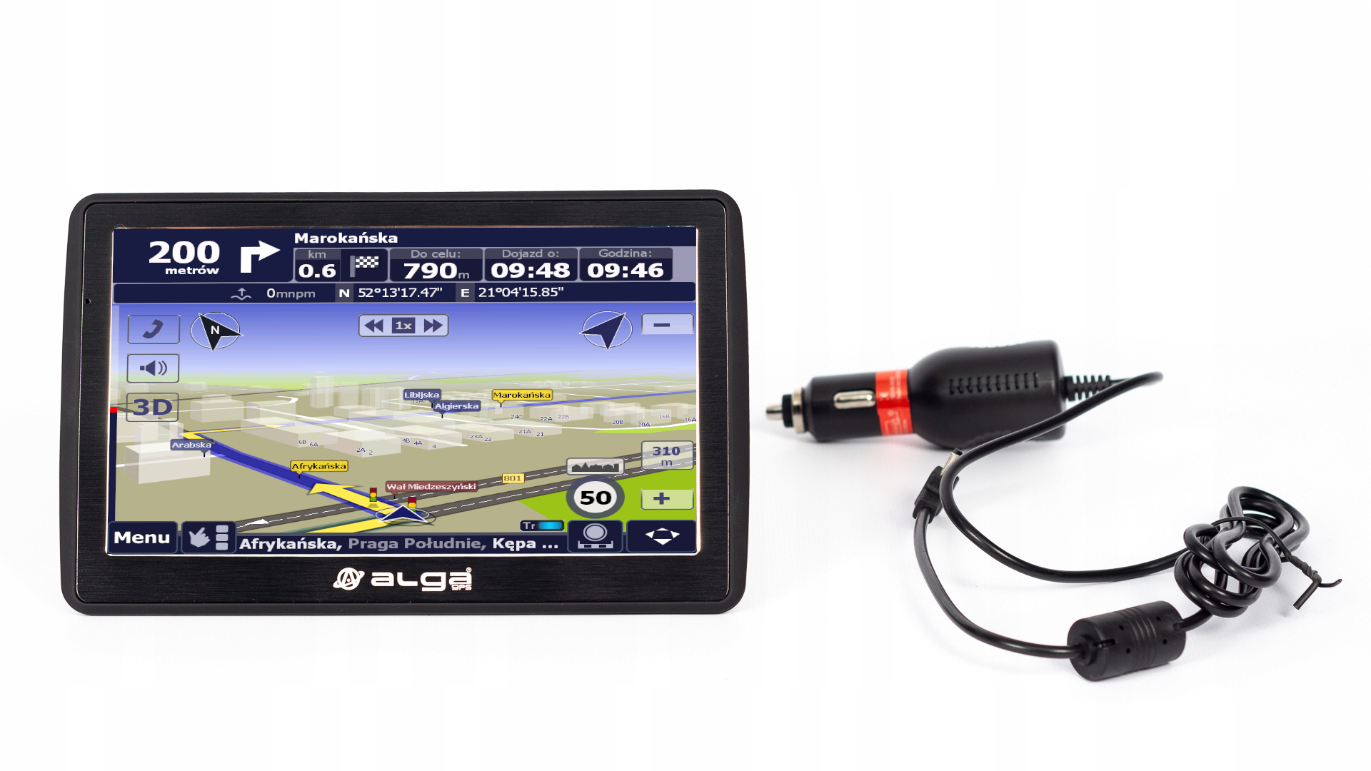 Nawigacja GPS ALGA D7W AutoMapa PL Licencja 248dni Marka Alga