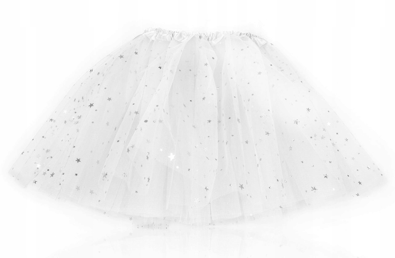 

Gwiezdna Spódniczka Tiulowa Tutu biała 40cm