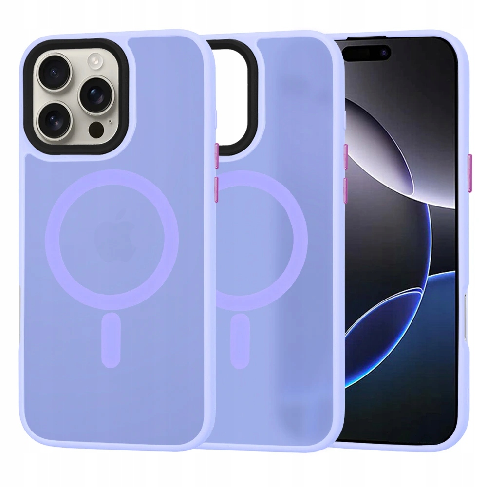 Techsuit HaloFrost MagSafe etui na iPhone 16 Pro Max jasnofioletowe