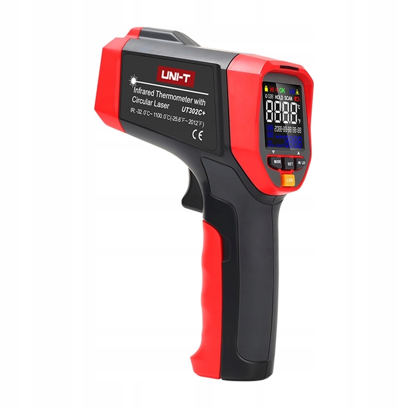 Uni-t UT302C+ Infračervený teplomer Pyrometer -32°C až 1100°C Ring Laser