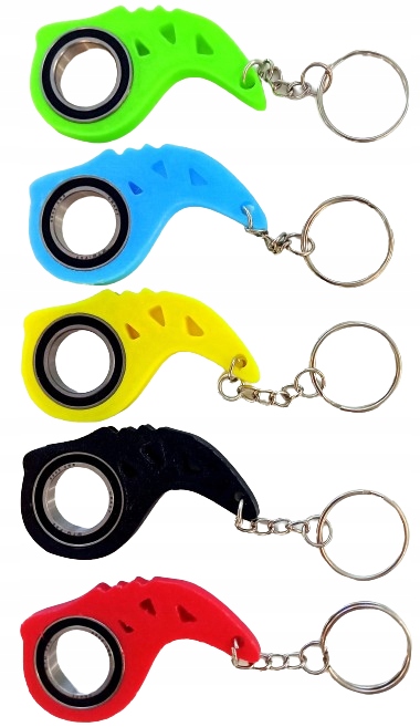 Brelok do Kluczy KEYRAMBIT KEYSPINNER ŚWIĘCĄCY W CIEMNOŚCI kolory! Materiał plastik