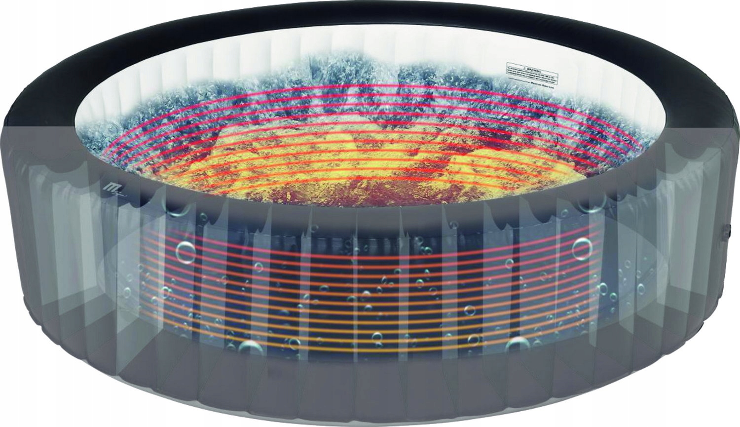 DMUCHANE SPA 6OS OGRODOWE PODŚWIETLANE MSPA STARRY Pojemność 930 l