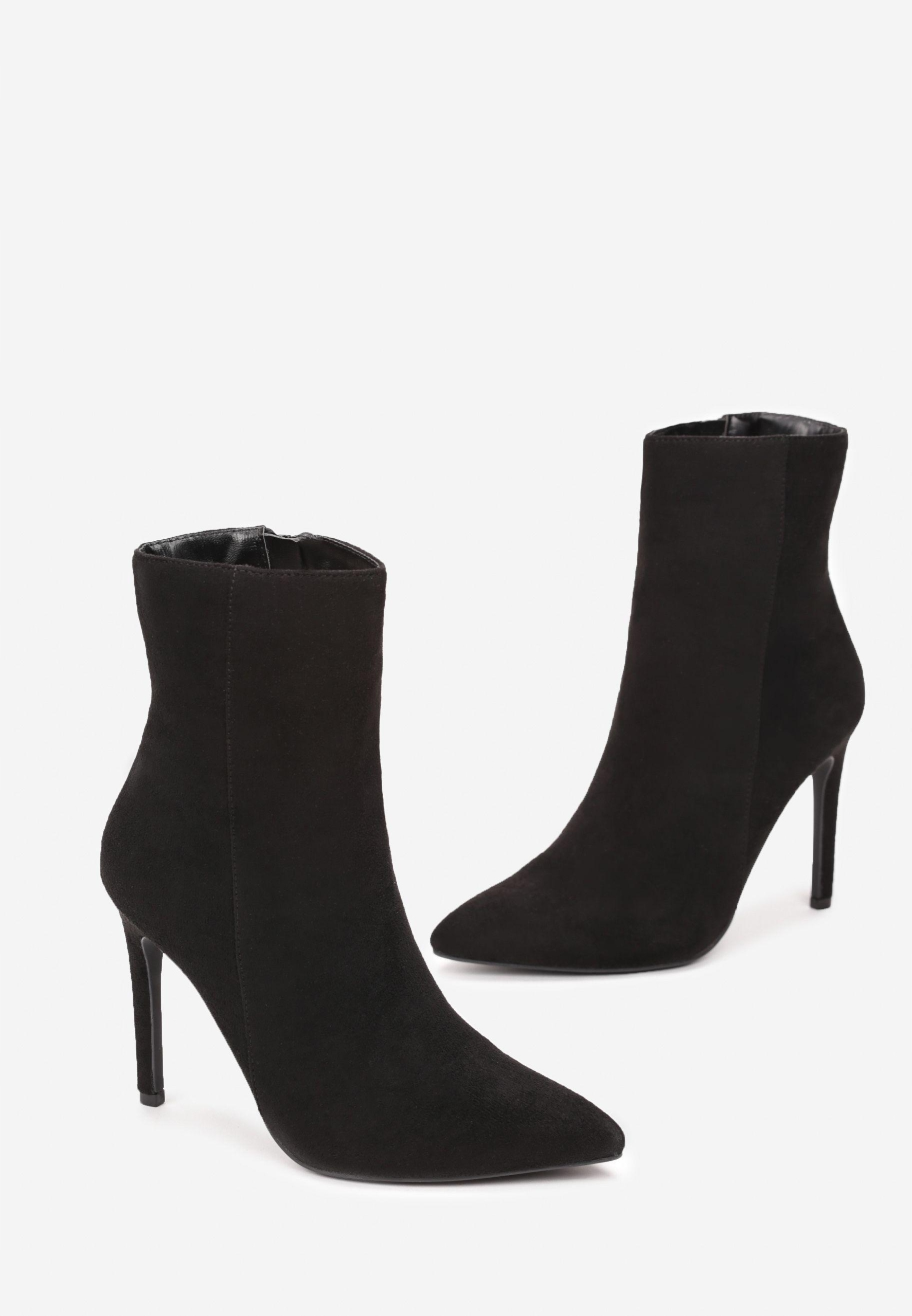 Born2Be Czarne Botki damskie 41 Ekozamsz Rozmiar 41