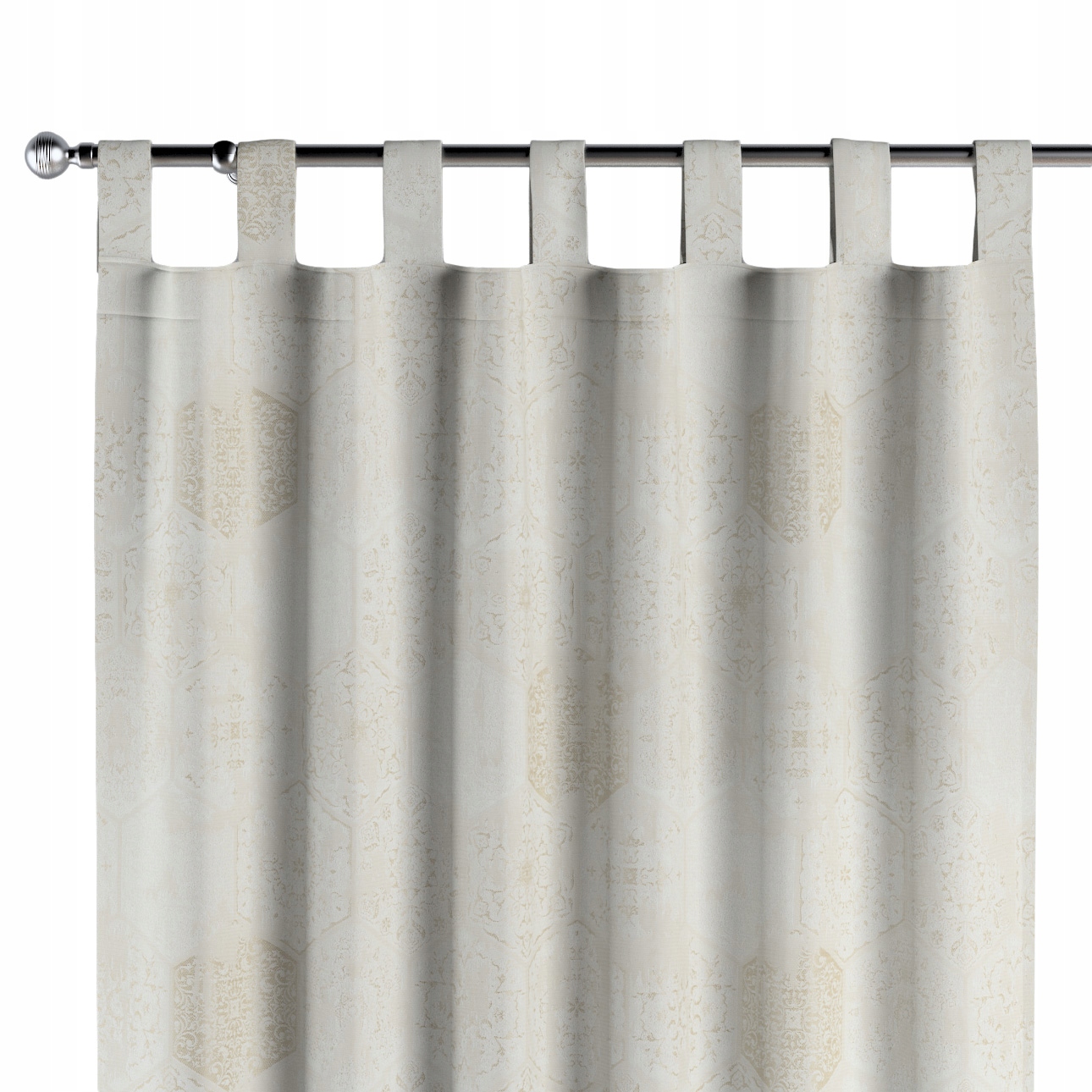 Záves na traky 1 ks 130x245 cm biely