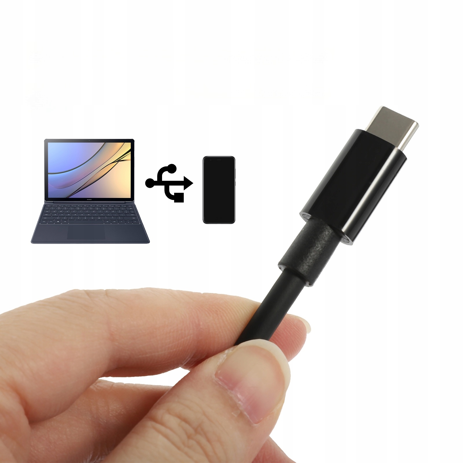 KABEL TYPU C KABEL USB KABEL DUŻEJ PRĘDKOŚCI Długość kabla 1.25 m