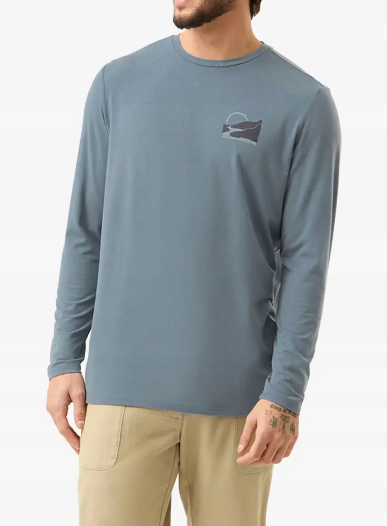 Bluza bez kaptura Flov Perris blue/light grey S