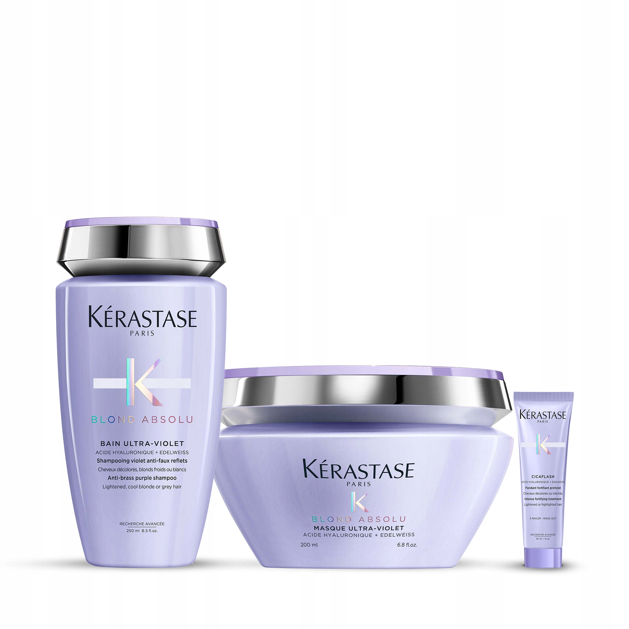 Blond Absolu Ultra-Violet: szampon + odżywka + maska – zestaw