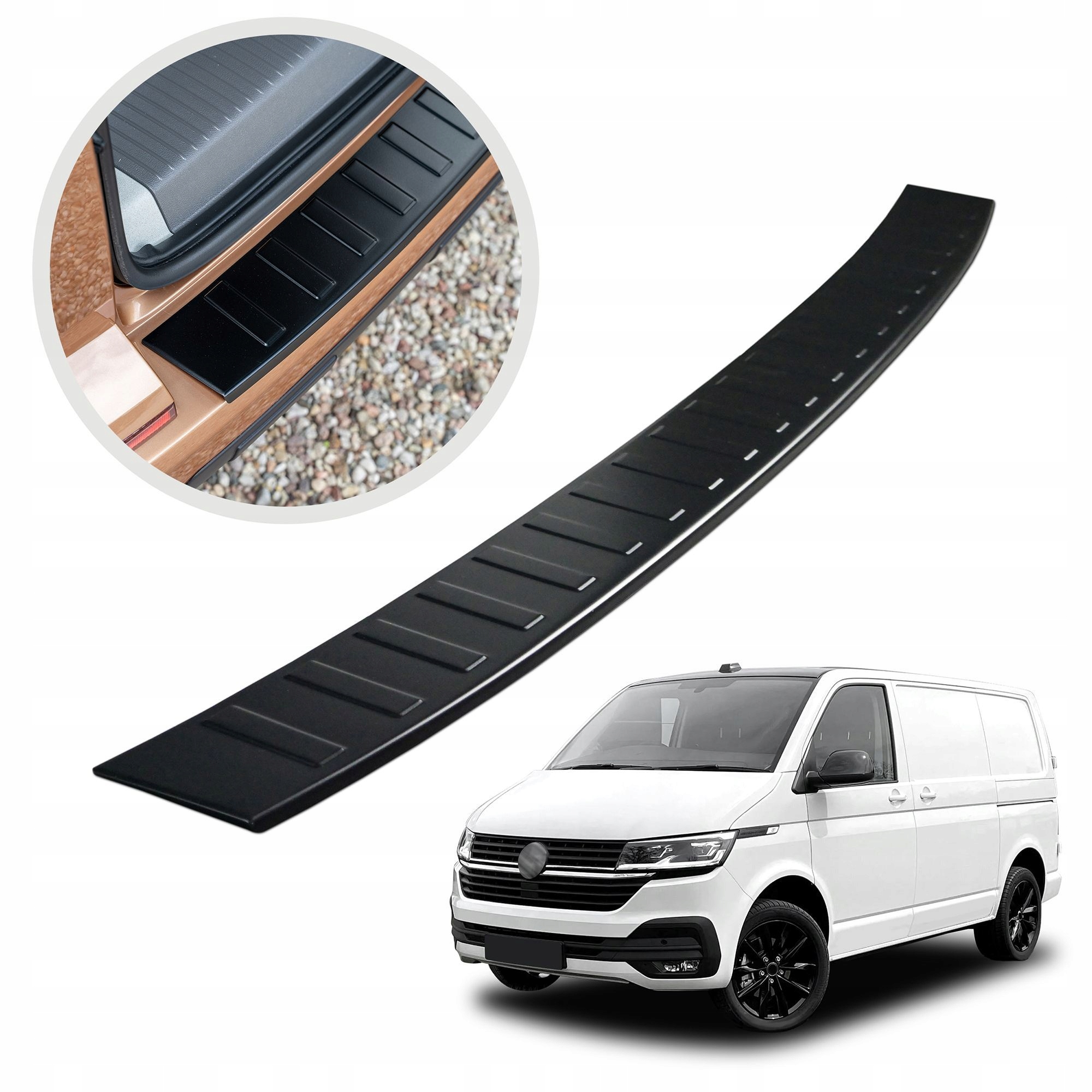 Ochranná lišta na zadný nárazník pre Vw Transporter T6.1 2019-2023