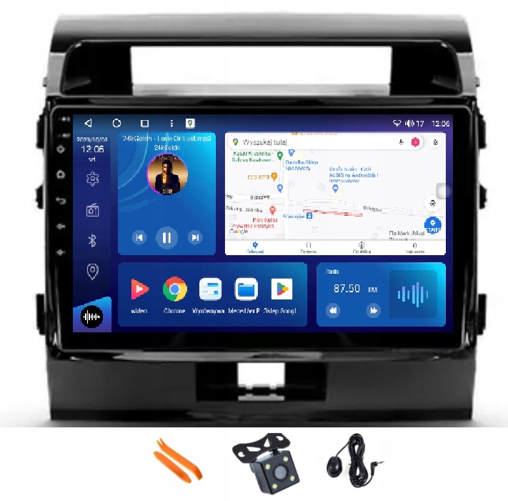 Rádio Android Navigácia VQ230 Qled Carplay Toyota Land Cruiser 11 200 07-15