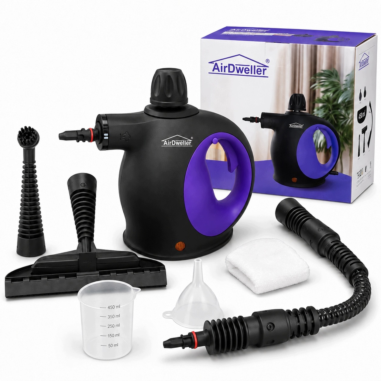Myjka Parowa Czyścik Parownica 2000W Airdweller 3.5BAR Do Fug Okien Mop 6W1