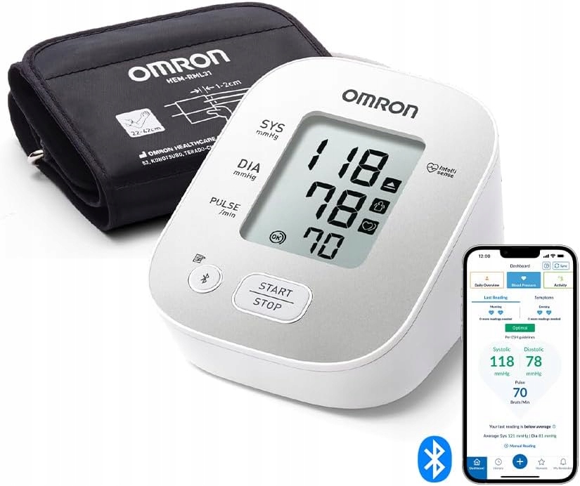 Ciśnieniomierz elektroniczny Omron X2 Smart+ z mankietem 22-42 cm