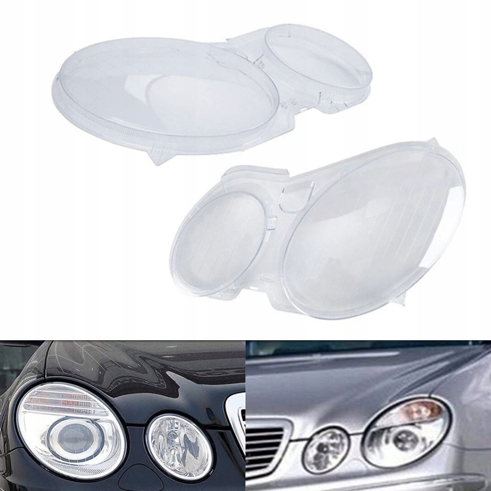 Kryt světlometu automobilových lamp Mercedes Z difuzér pro W211 2002-2009
