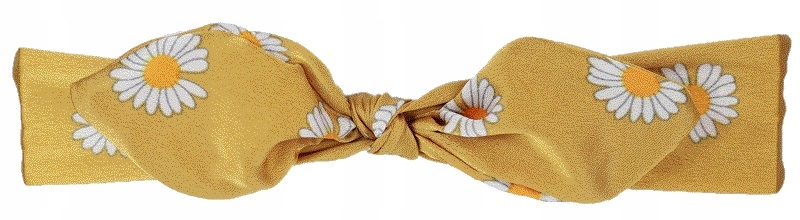 

Opaska Na Głowę Damska Stokrotki Kokarda