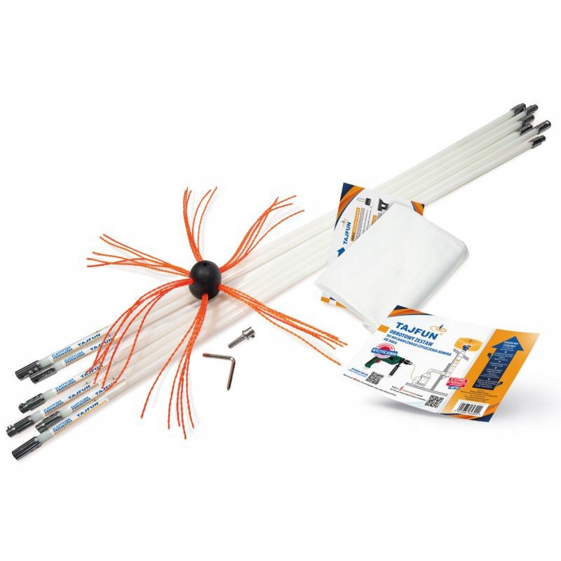 Tajfun Otočný set na čištění komína 10 m