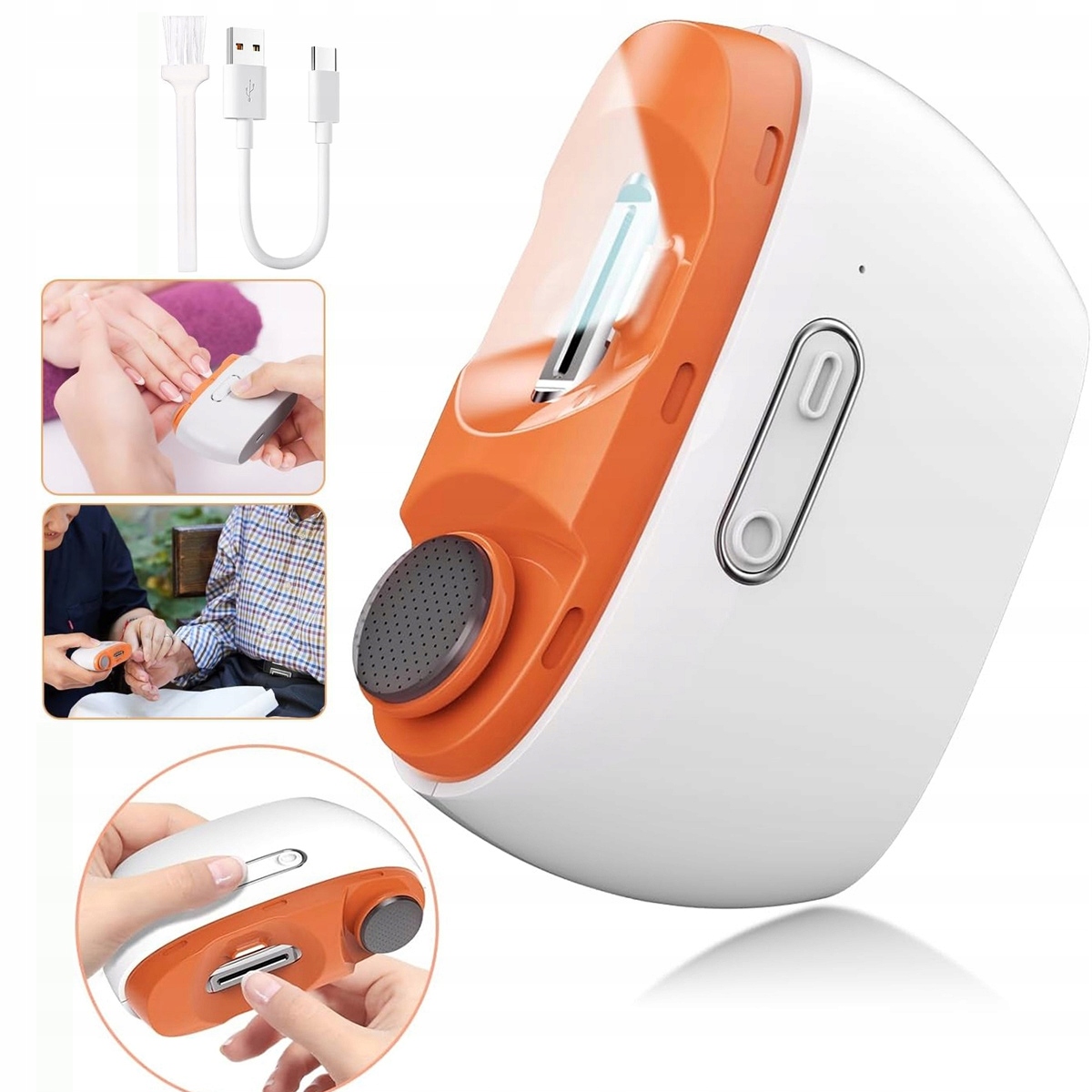 Elektrický Usb kleštičky a leštičky na nehty Přenosné nářadí 500MAH