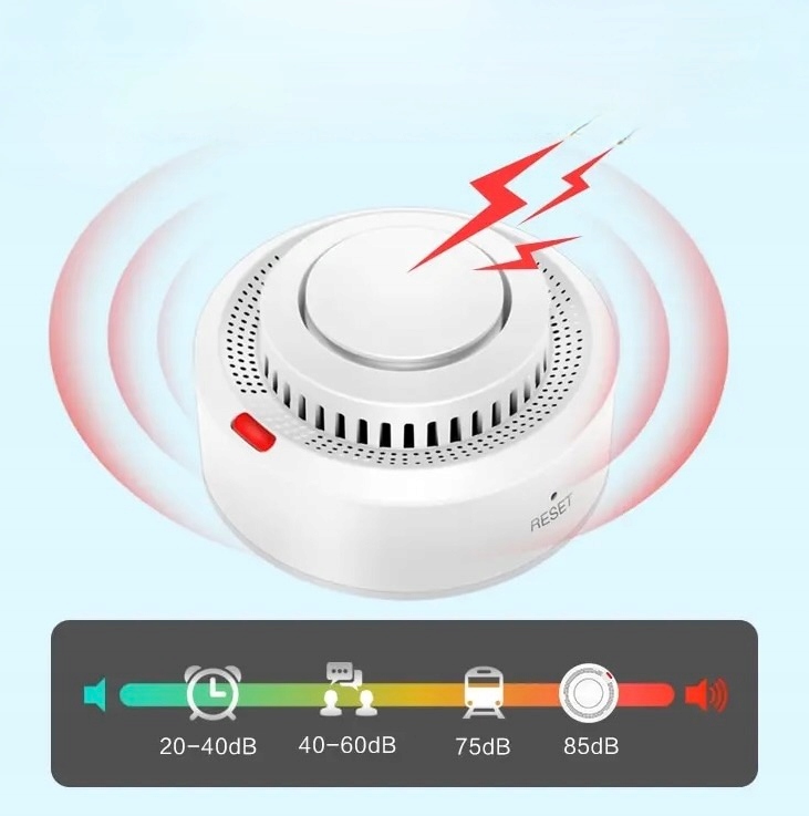 Czujnik dymu WIFI Tuya Smart Alarm P-Poż ALARM Rodzaj czujnika dymu