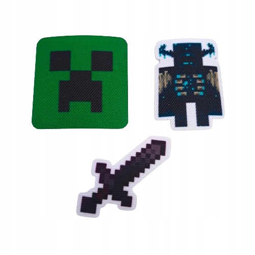 Naprasowanki termo zestaw Minecraft do koszulek i plecaków