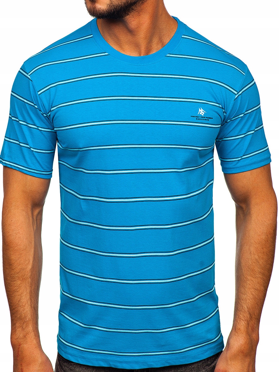 

T-shirt Męski Koszulka Turkusowa 14952 Denley_m
