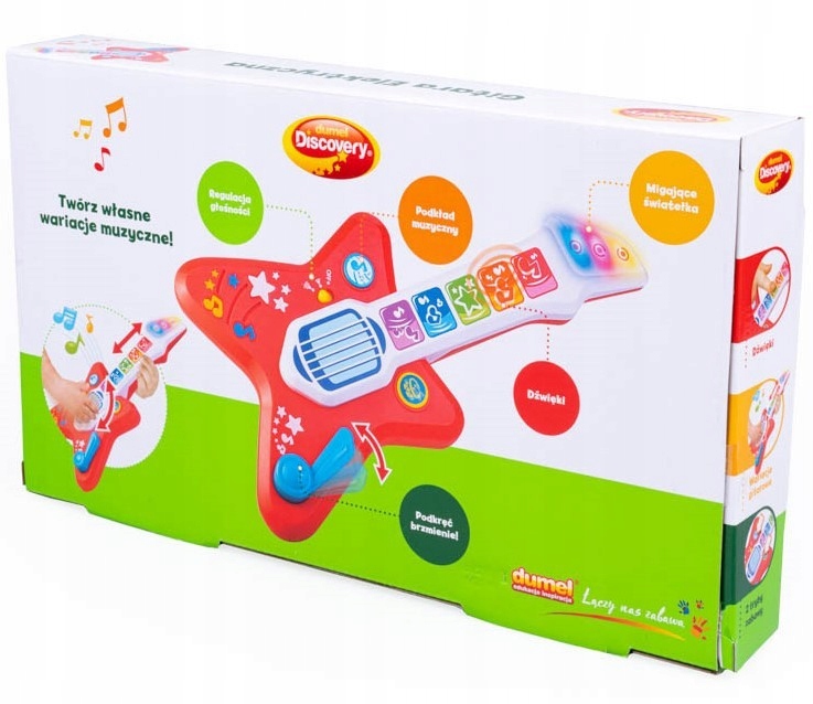 Dumel Gitara Elektryczna 18M+ Kolor dominujący odcienie czerwieni