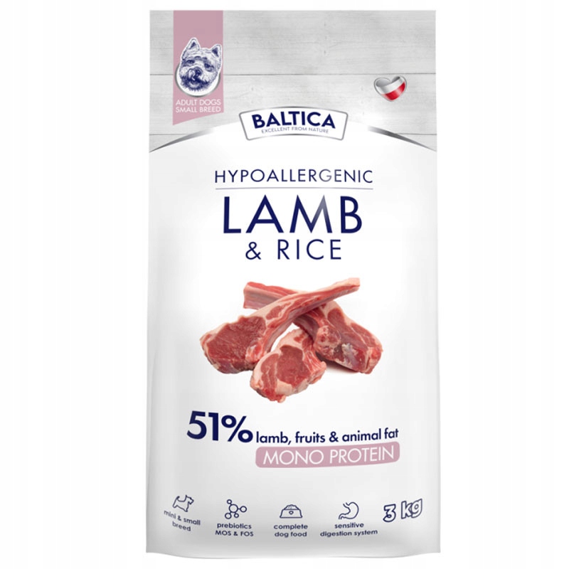 Levně Baltica Adult Lamb & Rice Jehněčí S Rýží S 3kg Pro Malá Plemena