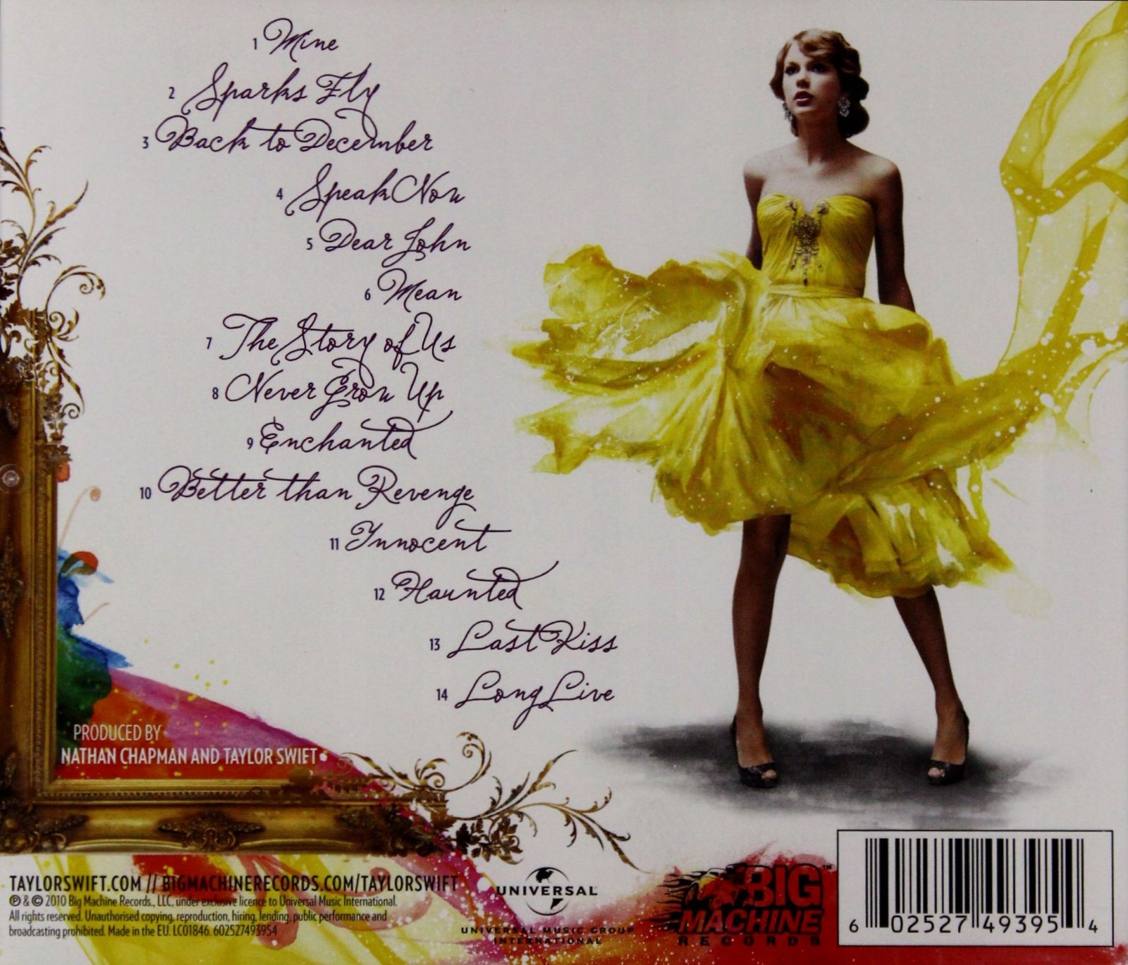 TAYLOR SWIFT: SPEAK NOW (CD) Stan opakowania oryginalne