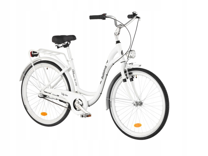Rower miejski Indiana Moena 26 cali damski Biały